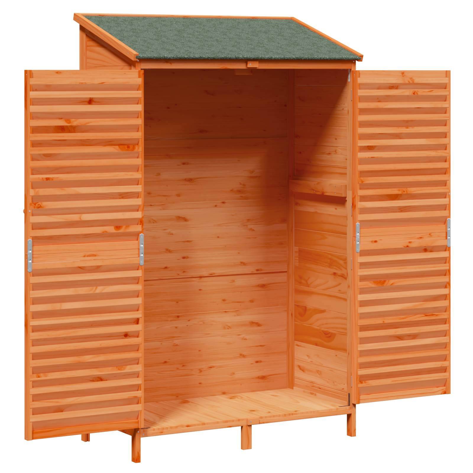 Vidaxl - Abri de jardin Marron 106 x 56 x 176,5 cm Bois de Sapin Massif vidaXL 42033467 - Image 5