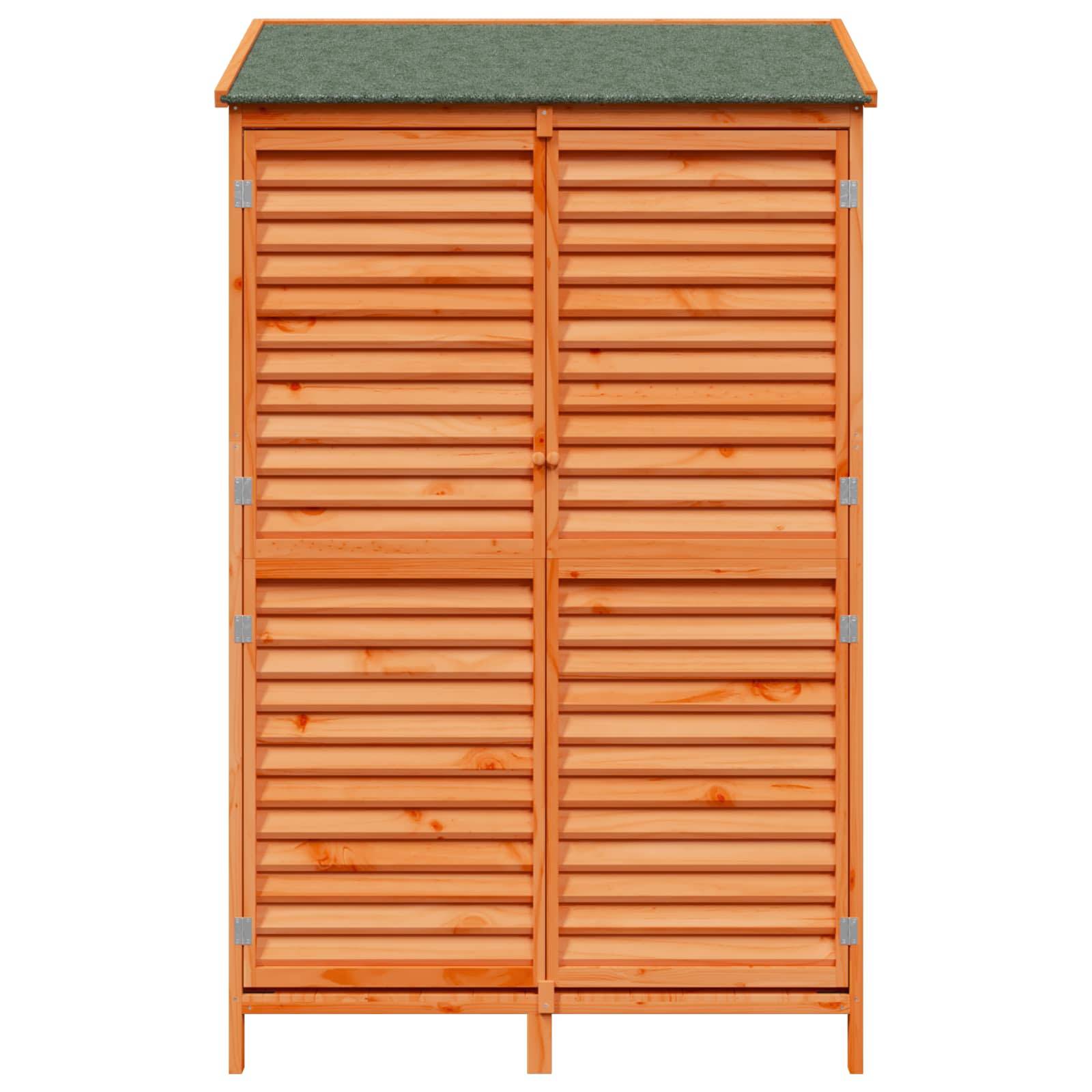 Vidaxl - Abri de jardin Marron 106 x 56 x 176,5 cm Bois de Sapin Massif vidaXL 42033467 - Image 6