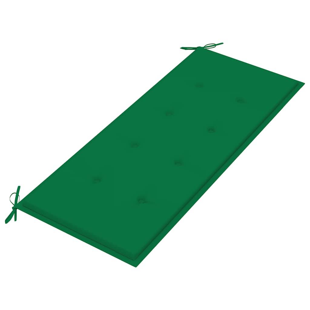 Banc de jardin | Banquette De Jardin | Banc Extérieur pliable avec coussin 118 cm Bambou Maison Chic - Image 5