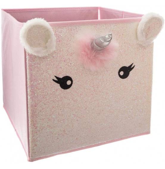 Bac de rangement Licorne Rose - Atmosphera - Image 3