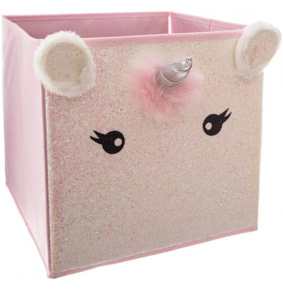 Bac de rangement Licorne Rose - Atmosphera - Image 3