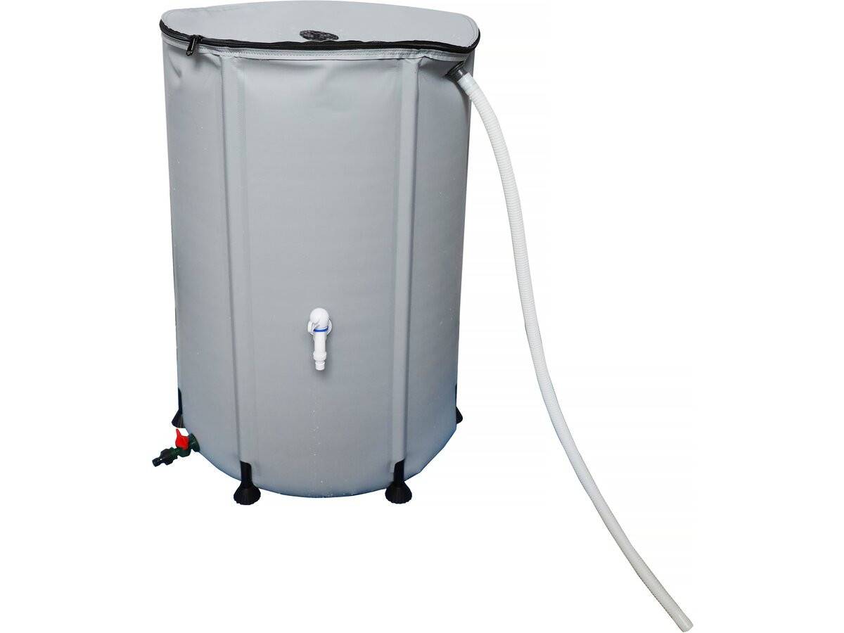 Habitat Et Jardin - Récupérateur D'eau Souple En Pvc 250 L - Gris -habitat Et Jardin - Imagen 1