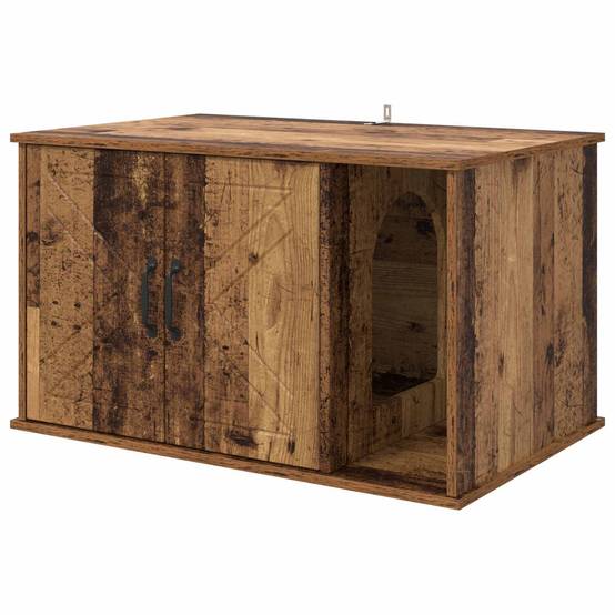 ComfortXL - Maison Chat Bois Ancien Bois Ingénierie Niche Rétro 85x55cm - ComfortXL Outdoor Living - Image 2