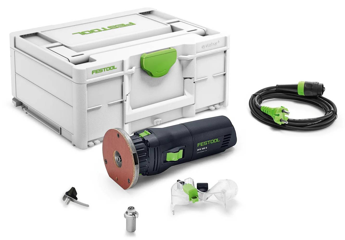 Festool - Affleureuse 450W OFK 500 Q-Plus R3 + coffret SYSTAINER - FESTOOL - 578716 - Image 1
