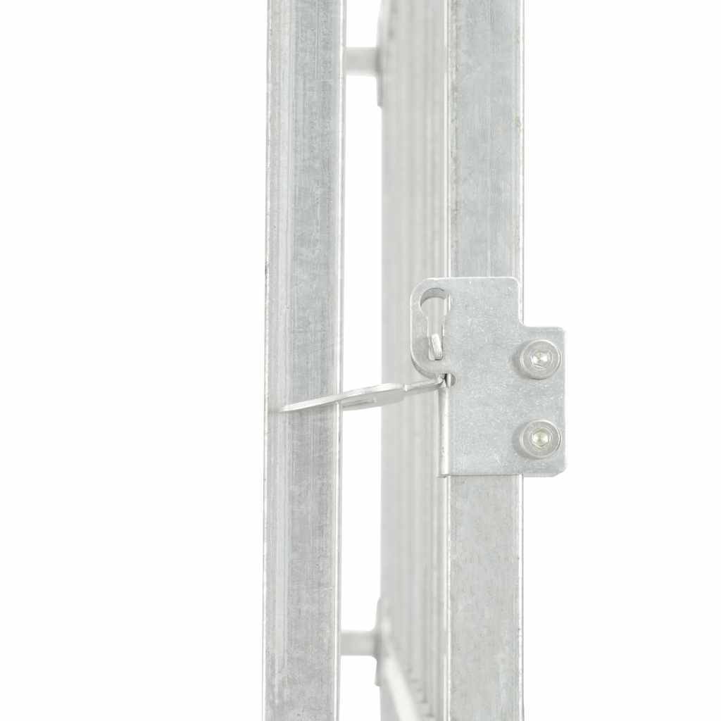Vidaxl - Chenil extérieur pour chiens Acier galvanisé 760x760x185 cm vidaXL 145037 - Imagen 5