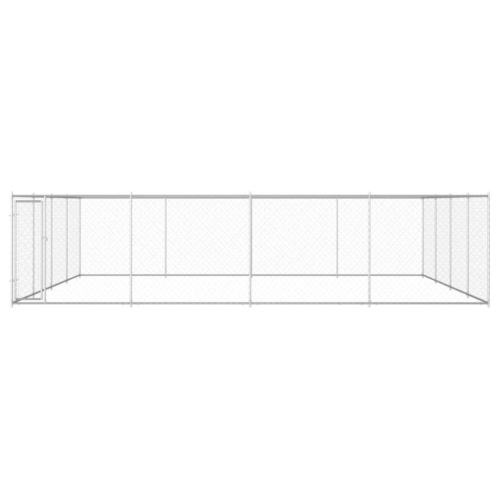 Vidaxl - Chenil extérieur pour chiens Acier galvanisé 760x760x185 cm vidaXL 145037 - Imagen 2