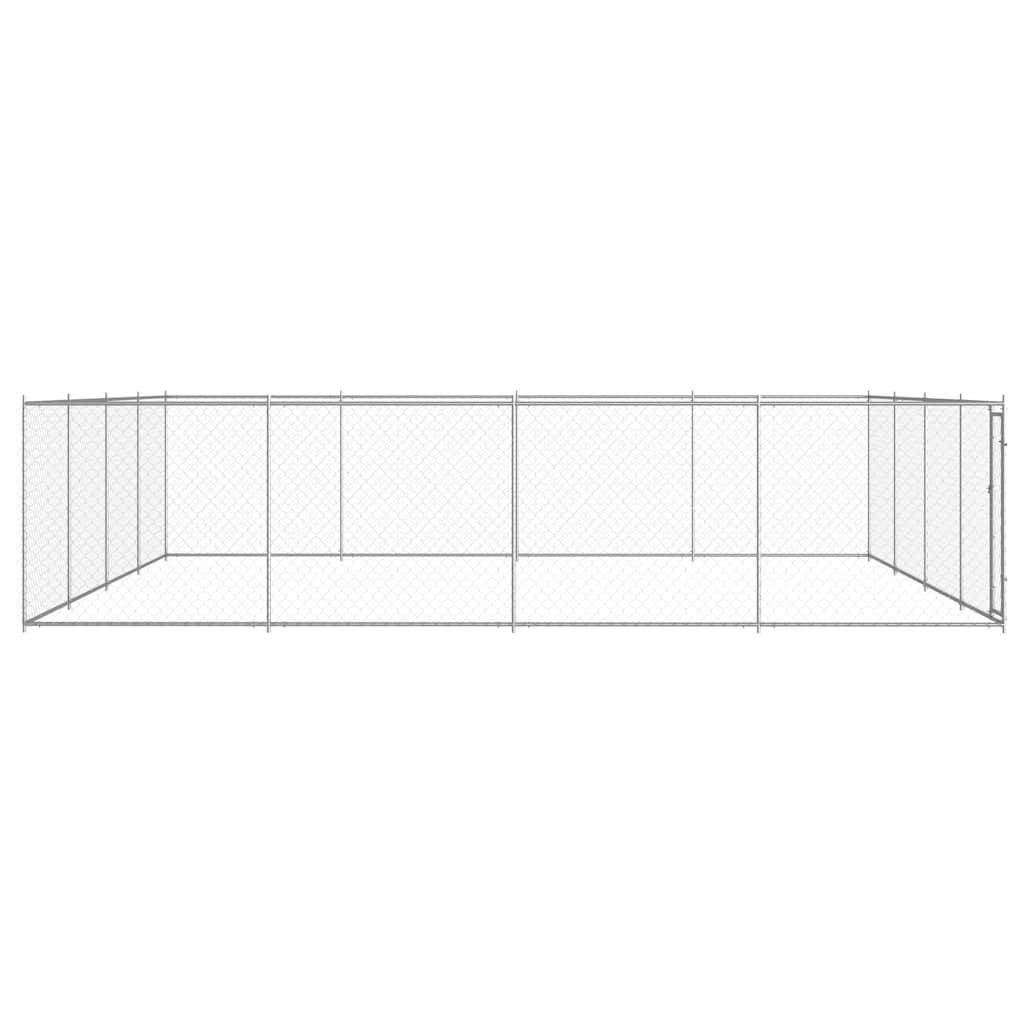 Vidaxl - Chenil extérieur pour chiens Acier galvanisé 760x760x185 cm vidaXL 145037 - Imagen 7