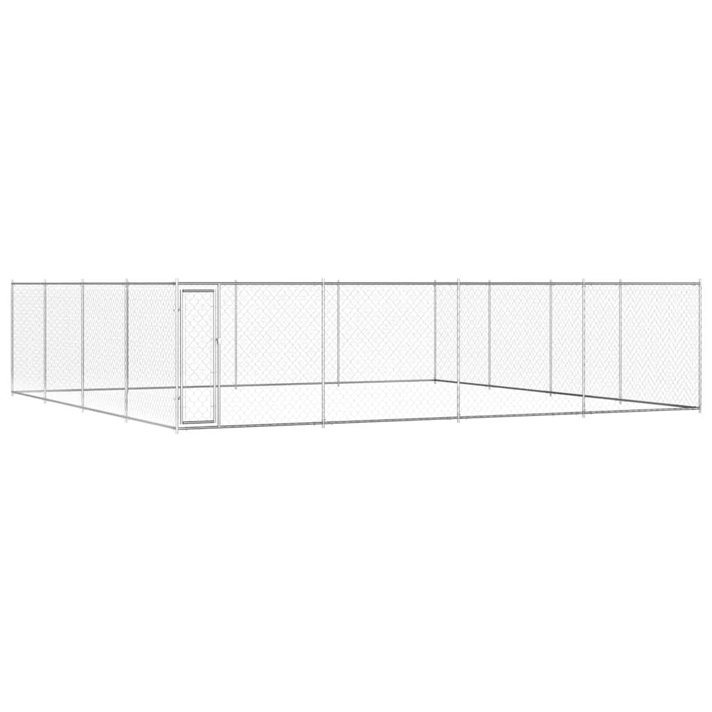 Vidaxl - Chenil extérieur pour chiens Acier galvanisé 760x760x185 cm vidaXL 145037 - Imagen 1