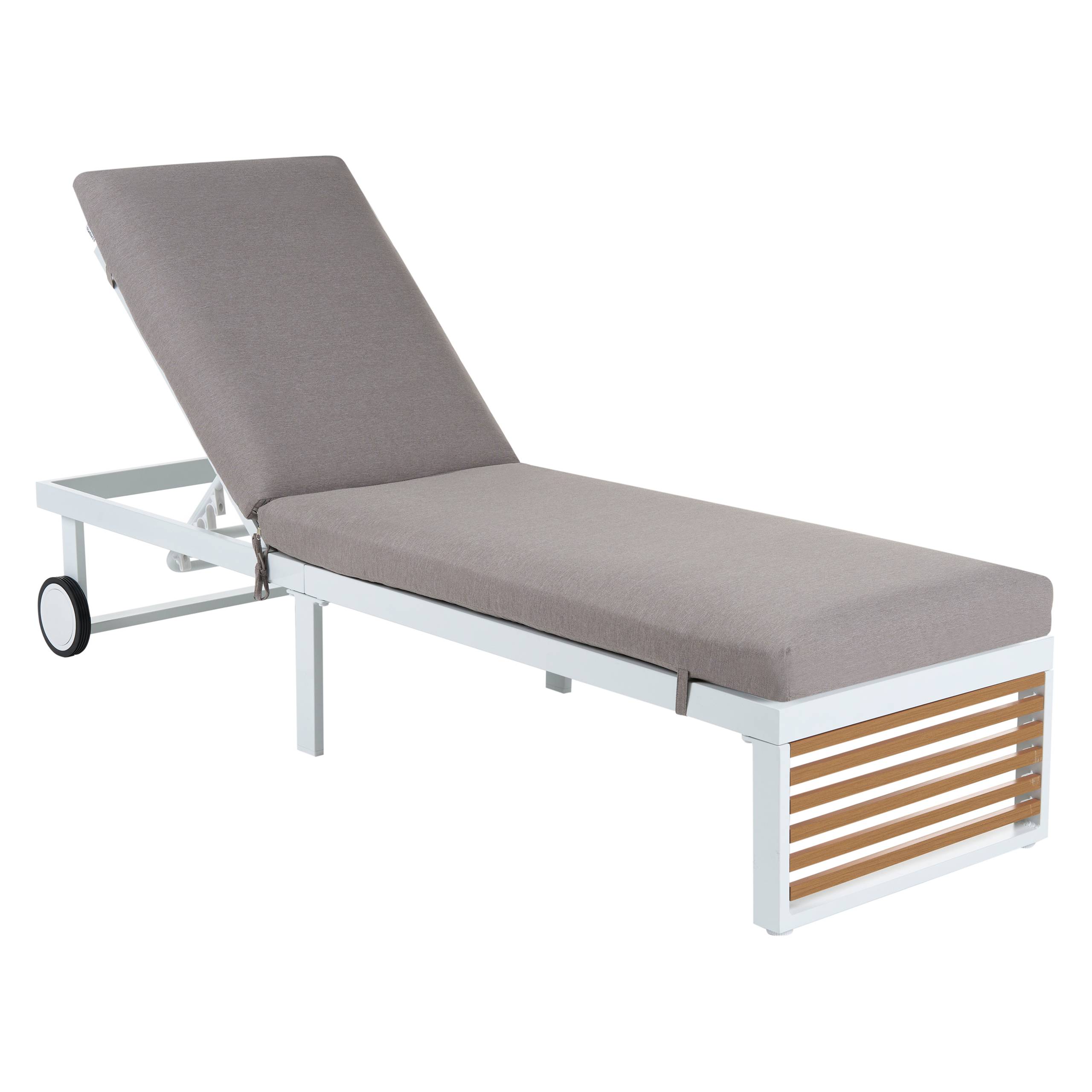 Beliani - Chaise longue Aluminium Gris VERDELLO - 190x60x87- Beliani - Image 2