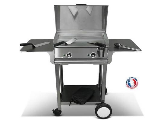 Pack plancha électrique PLANCHAELEC LUX 600 INOX - CHARIOT RIVOLI - Image 1