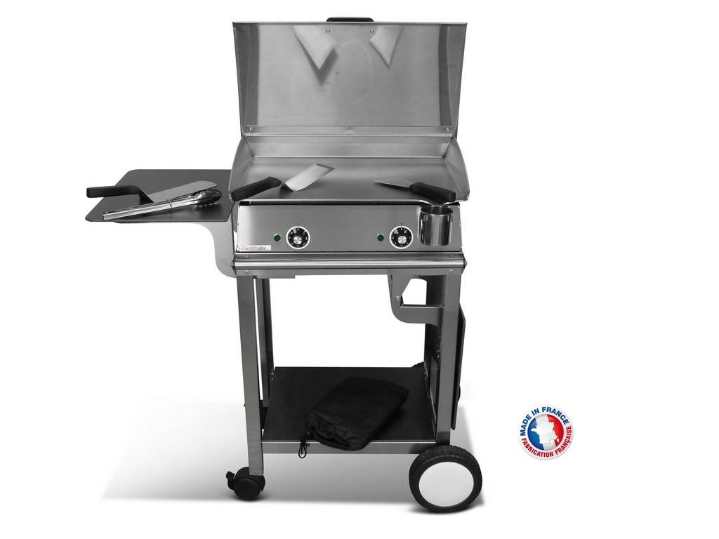 Pack plancha électrique PLANCHAELEC LUX 600 INOX - CHARIOT RIVOLI - Image 2