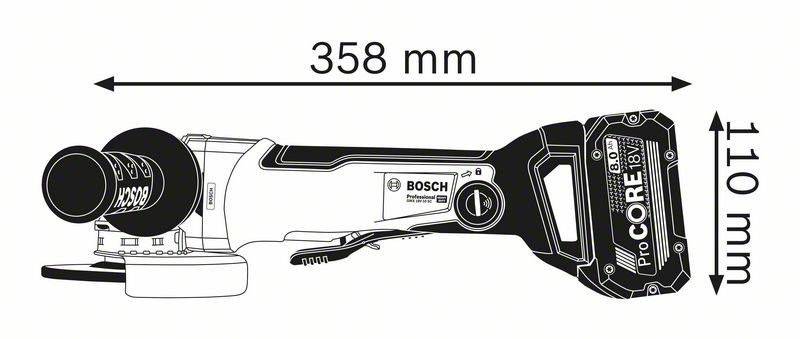 Bosch - Meuleuse angulaire GWX 18V-10 SC X-LOCK SOLO - 06017B0400 - Bosch - Image 3