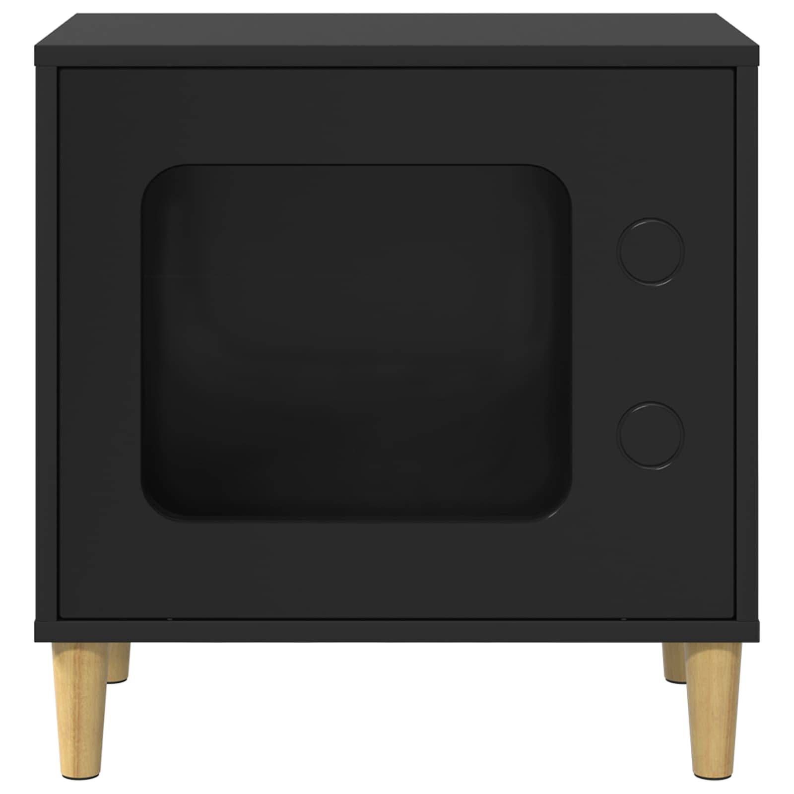 Vidaxl - Maison pour chat Noir 51 x 30 x 52 cm Bois d'ingénierie vidaXL 8000654 - Image 6
