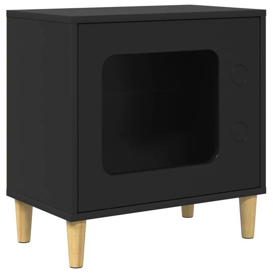 Vidaxl - Maison pour chat Noir 51 x 30 x 52 cm Bois d'ingénierie vidaXL 8000654 - Image 2