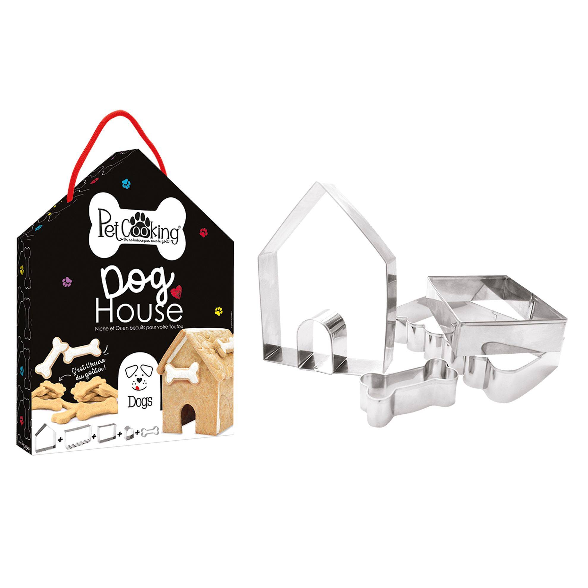 Dog House 5 découpoirs niches PETCOOKING