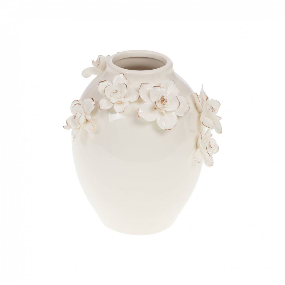 Amadeus - Vase Linéa en céramique blanc H18 cm - Image 1
