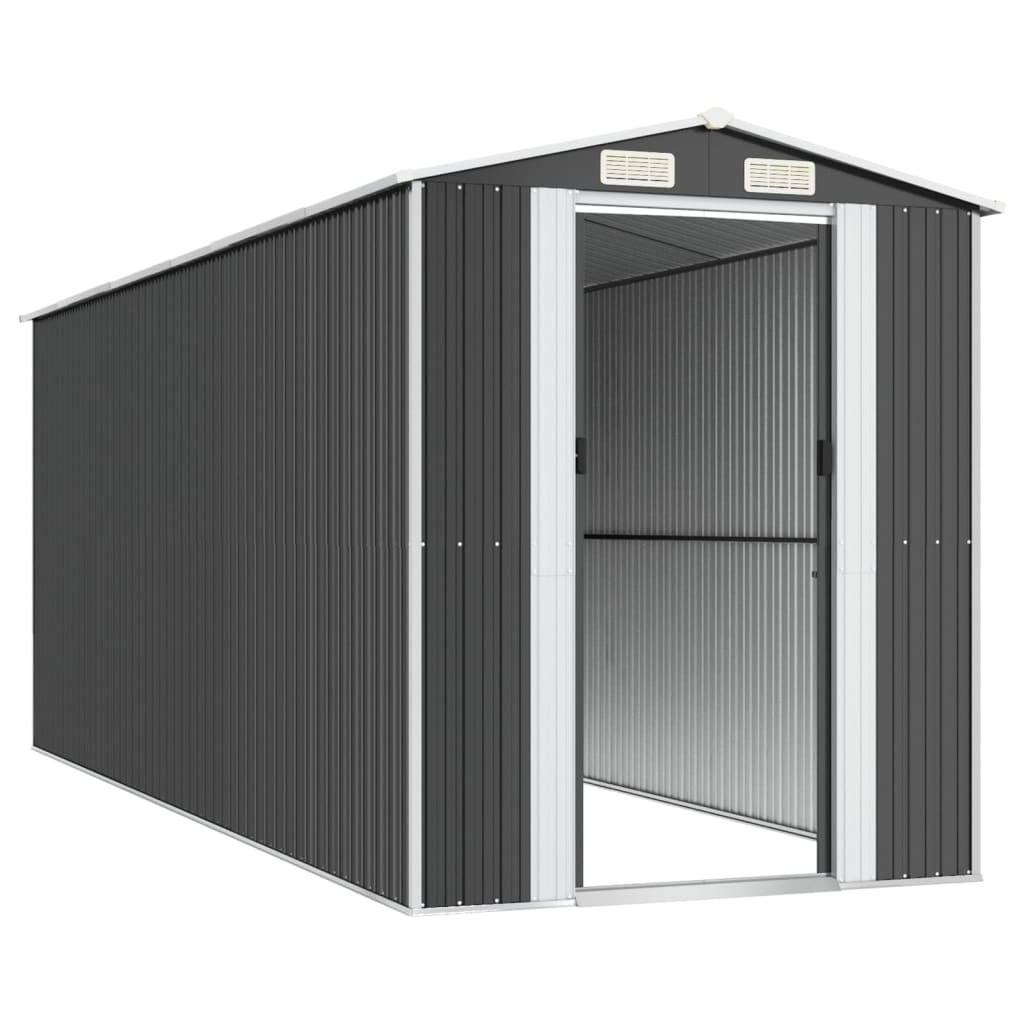 PANGIVO - Abri de jardin avec porte coulissante - Acier galvanisé anthracite - 192x523x223 cm - Surface au sol 10,04m² - PANGIVO - Image 4