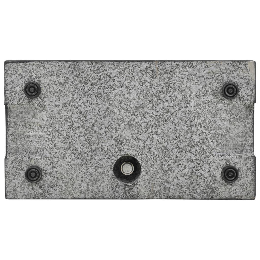 Maison Chic - Socle de parasol - accessoire parasol rectangulaire Granite 25 kg Noir - MEUBLE PRO - Image 2