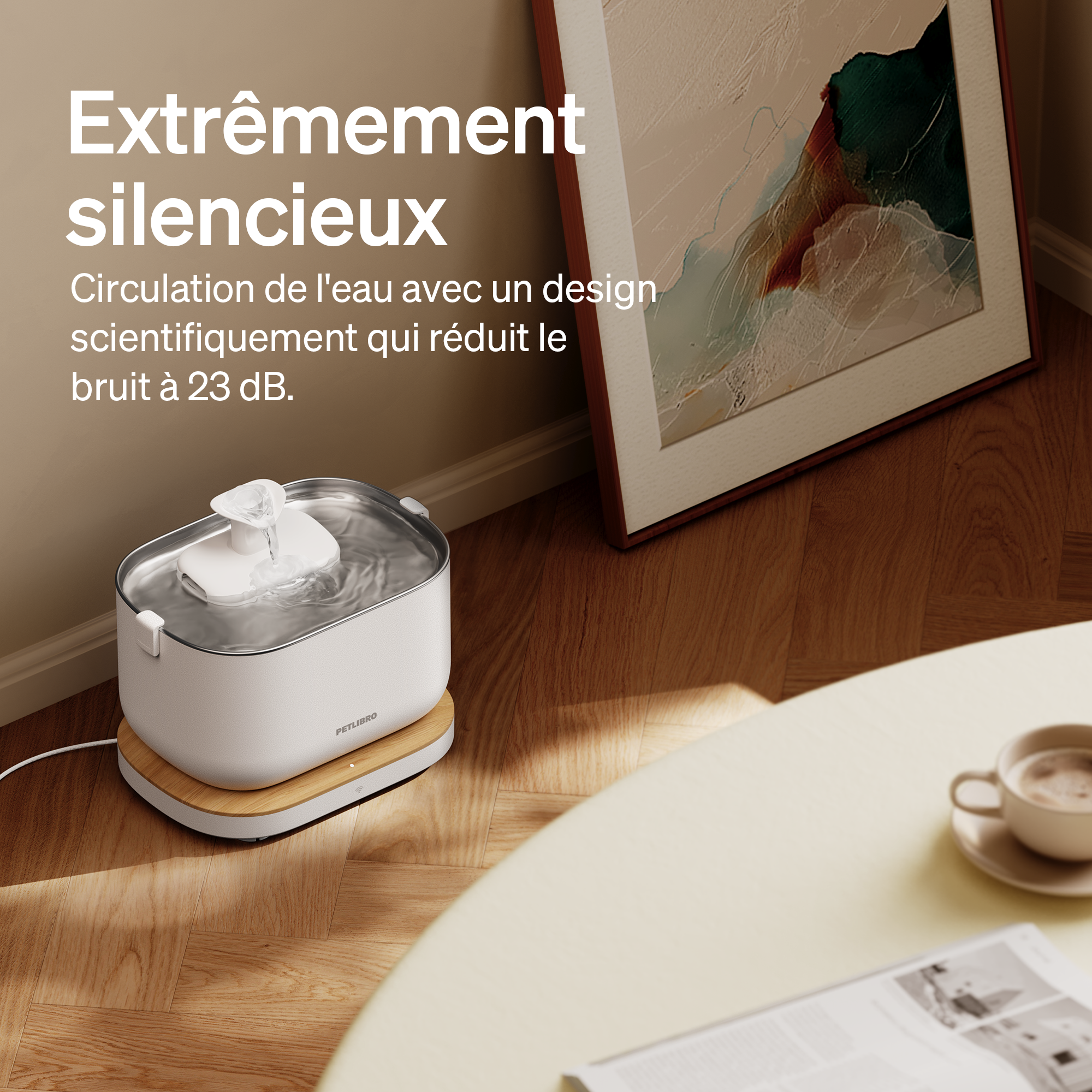 Petlibro Fontaine à eau intelligente Dockstream - Blanche - Image 2