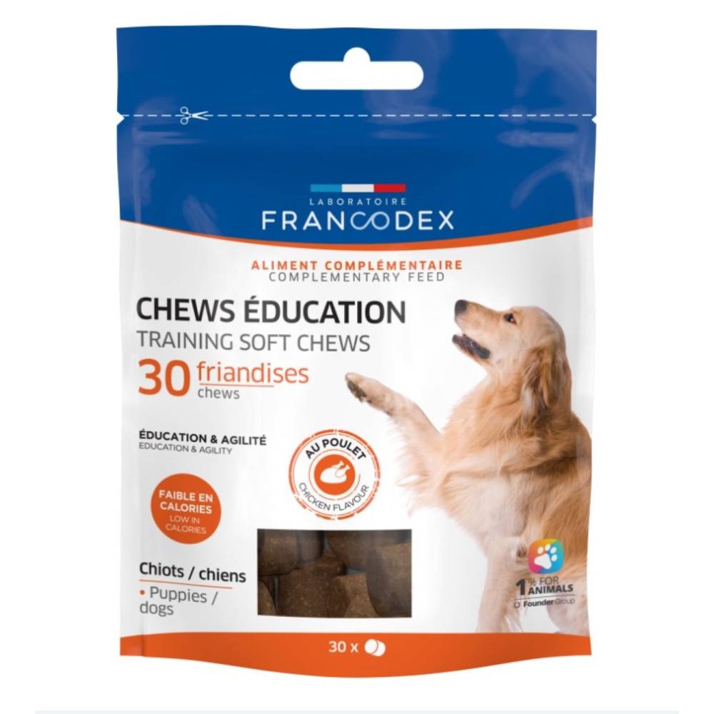 Francodex - Francodex - CHEWS education 30 friandises au poulet  pour chien - Imagen 1