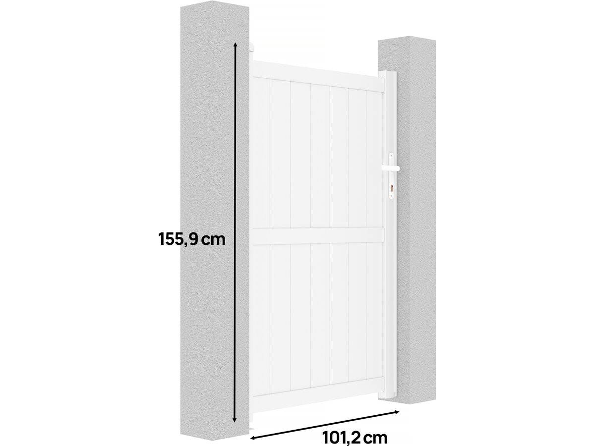 Habitat Et Jardin - Portillon Aluminium "lola" - 101.2 X 155.9 Cm - Blanc -habitat Et Jardin - Imagen 3