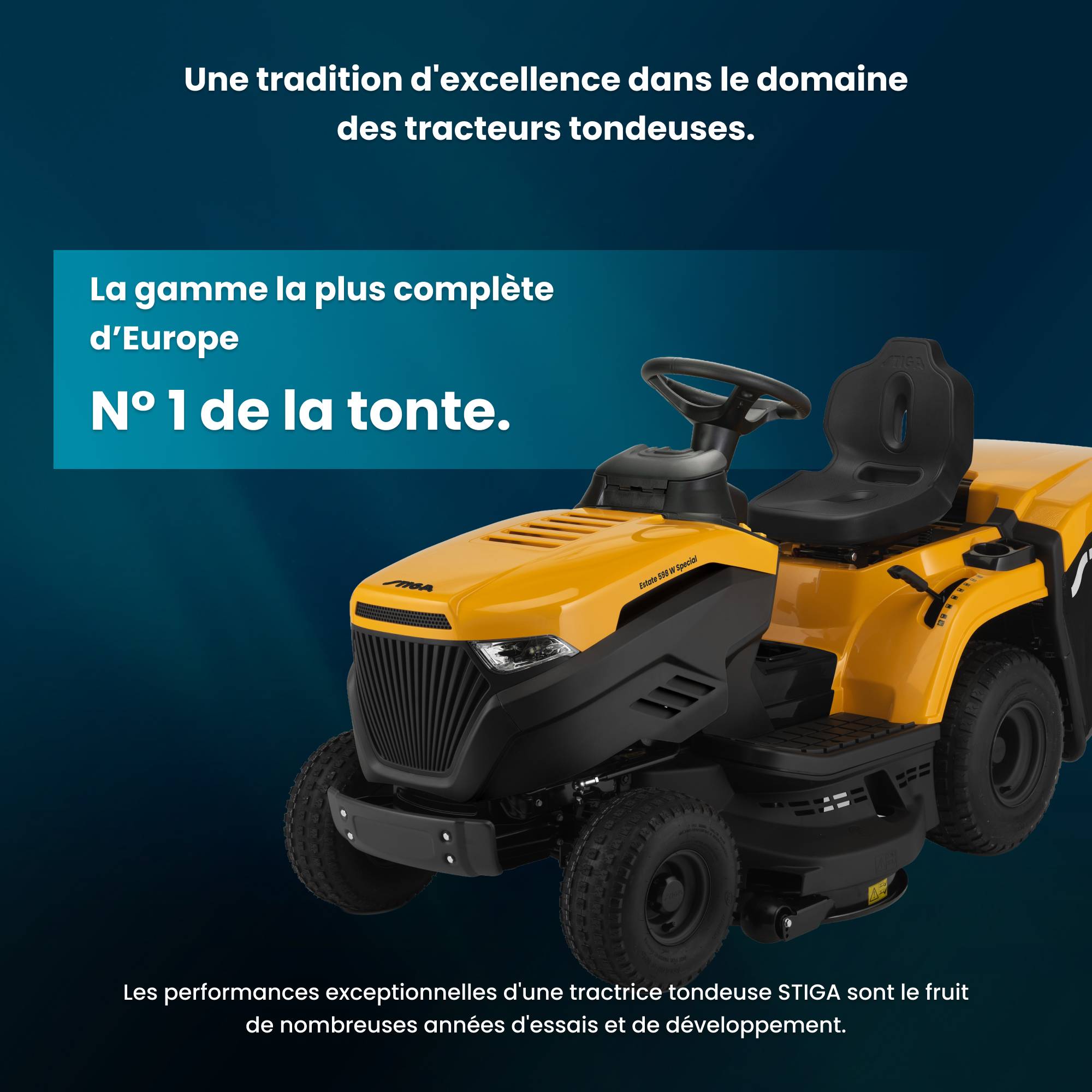 Stiga - Estate 598 W 530 cc, 98 cm – Bac 240 l, Mulching Inclus – Pelouses Jusqu'à 5 500 m² - STIGA - Image 3