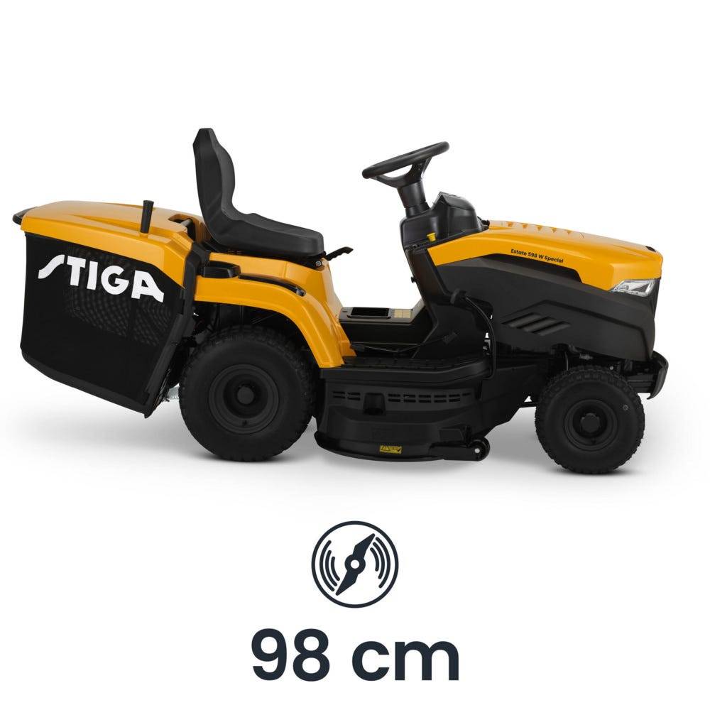 Stiga - Estate 598 W 530 cc, 98 cm – Bac 240 l, Mulching Inclus – Pelouses Jusqu'à 5 500 m² - STIGA - Image 3