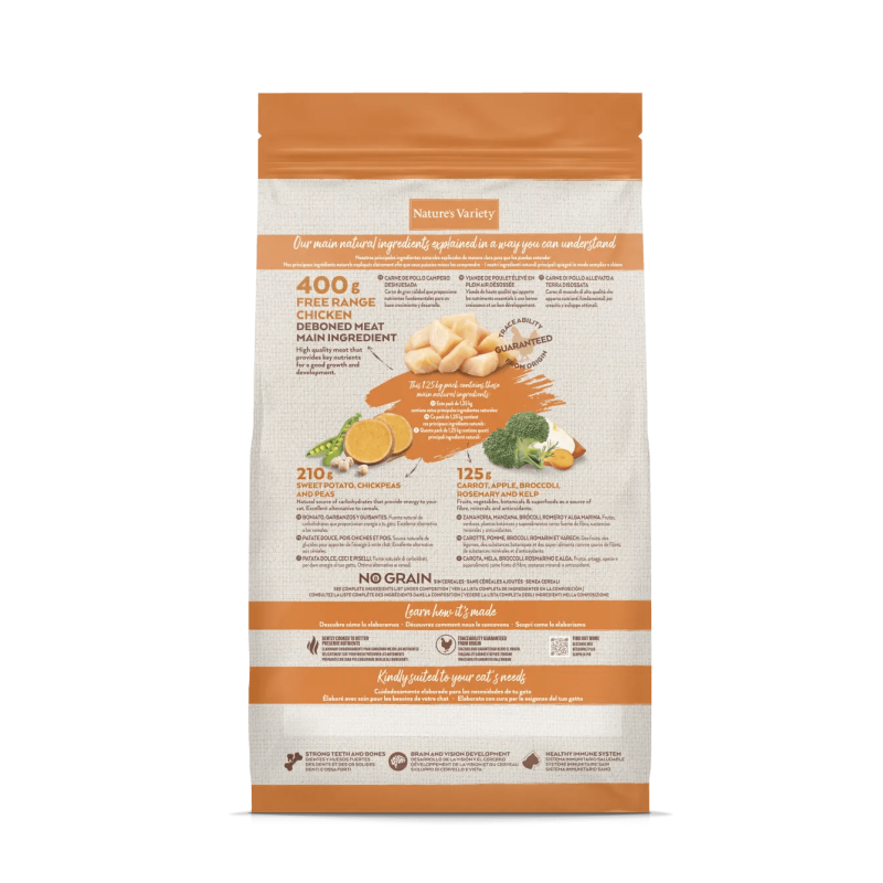 CROQUETTE CHATON - SELECTED POULET - NATURE'S VARIETY 1,25 kg - Imagen 2
