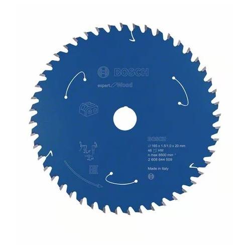 Bosch - Lame de scie circulaire 165 x 20 x 1,5 mm pour les scies sans-fil  48 dents - BOSCH EXPERT - 2608644509 - Imagen 1