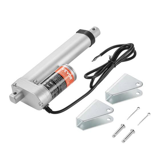 Vevor - VEVOR Actionneur linéaire 12V 100 mm, 330 lb/1500 N, 5 mm/s, IP54, support, meubles, automatisation. - Image 1