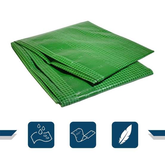 Bâche Peinture 4x6 m VR170PE - Bâche Armée Verte - Haute Qualité - Bâche de protection Peinture pour sol et meuble TECPLAST - Image 2