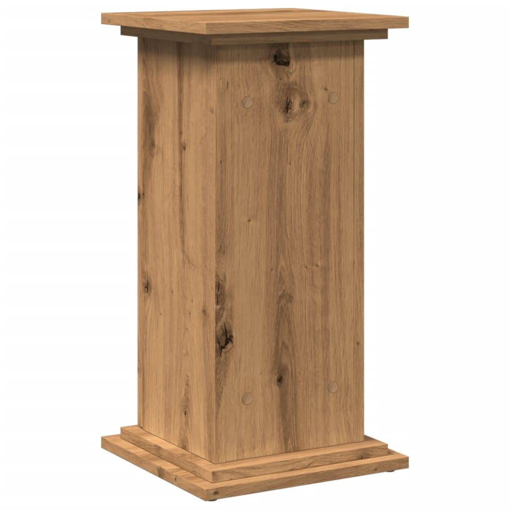 PANGIVO - Piédestal bois d'ingénierie chêne artisanal 31 x 30 x 60 cm - PANGIVO - Image 8
