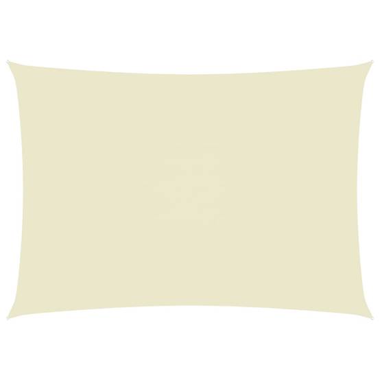 Helloshop26 - Voile toile d'ombrage parasol tissu oxford rectangulaire 2 x 4,5 m crème - Imagen 1