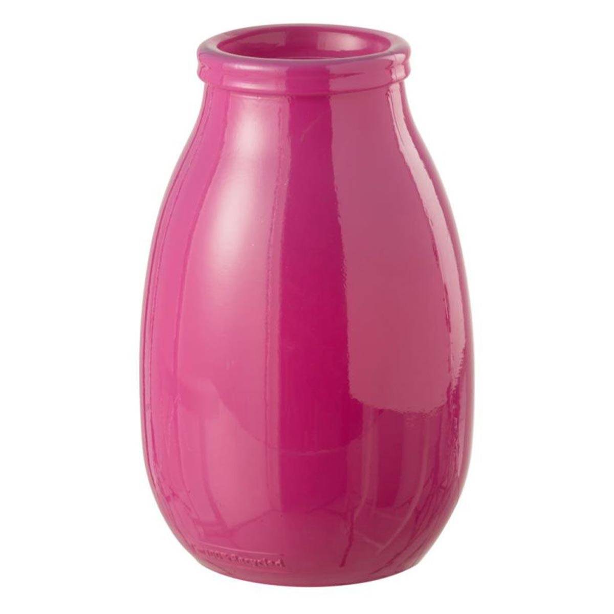 Vase Déco en Verre "Cocoon" 28cm Rose - Image 1