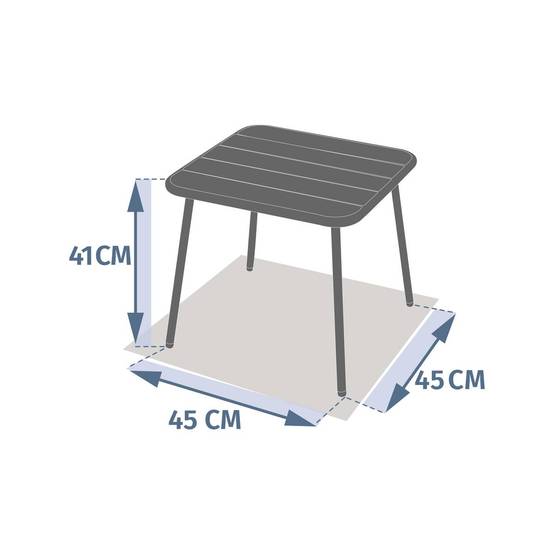 Hesperide - Table basse de jardin Phuket 45x45cm vert laurier Hespéride - Image 6