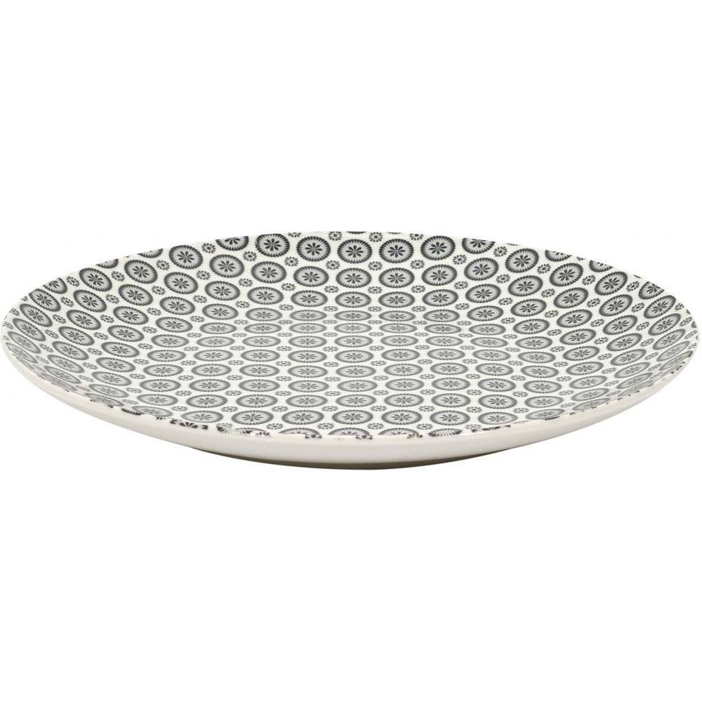 The Home Deco Factory - Assiette en porcelaine imprimée Cottage 25 cm (Lot de 6) - Imagen 3