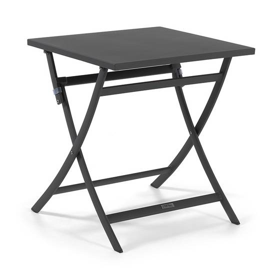 Autre - Table pliante carrée en alu anthracite 70 x 70 cm Grasse - Gescova - Image 1