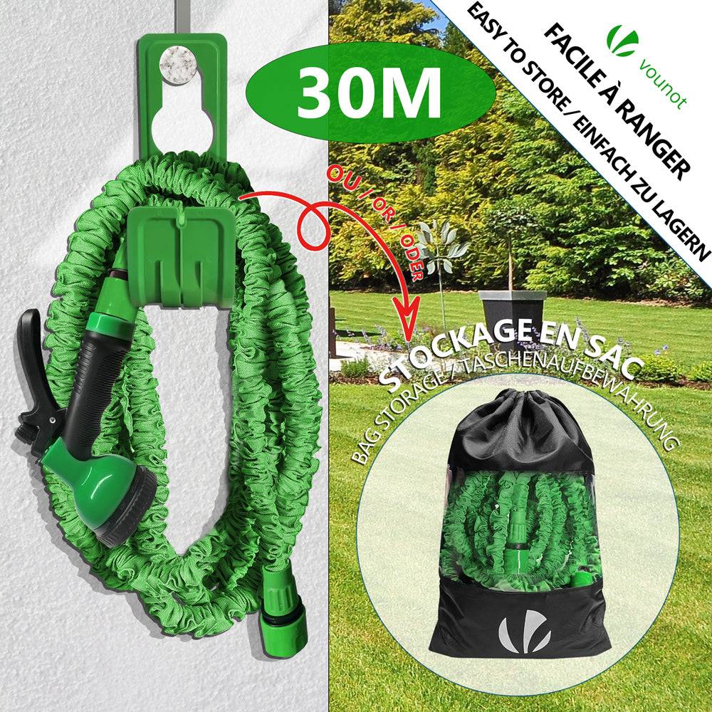 Tuyau d’Arrosage Extensible 30m avec Accessoires vert - Image 5