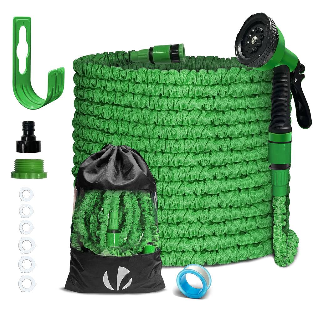 Tuyau d’Arrosage Extensible 30m avec Accessoires vert - Image 1