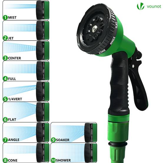 Tuyau d’Arrosage Extensible 30m avec Accessoires vert - Image 3