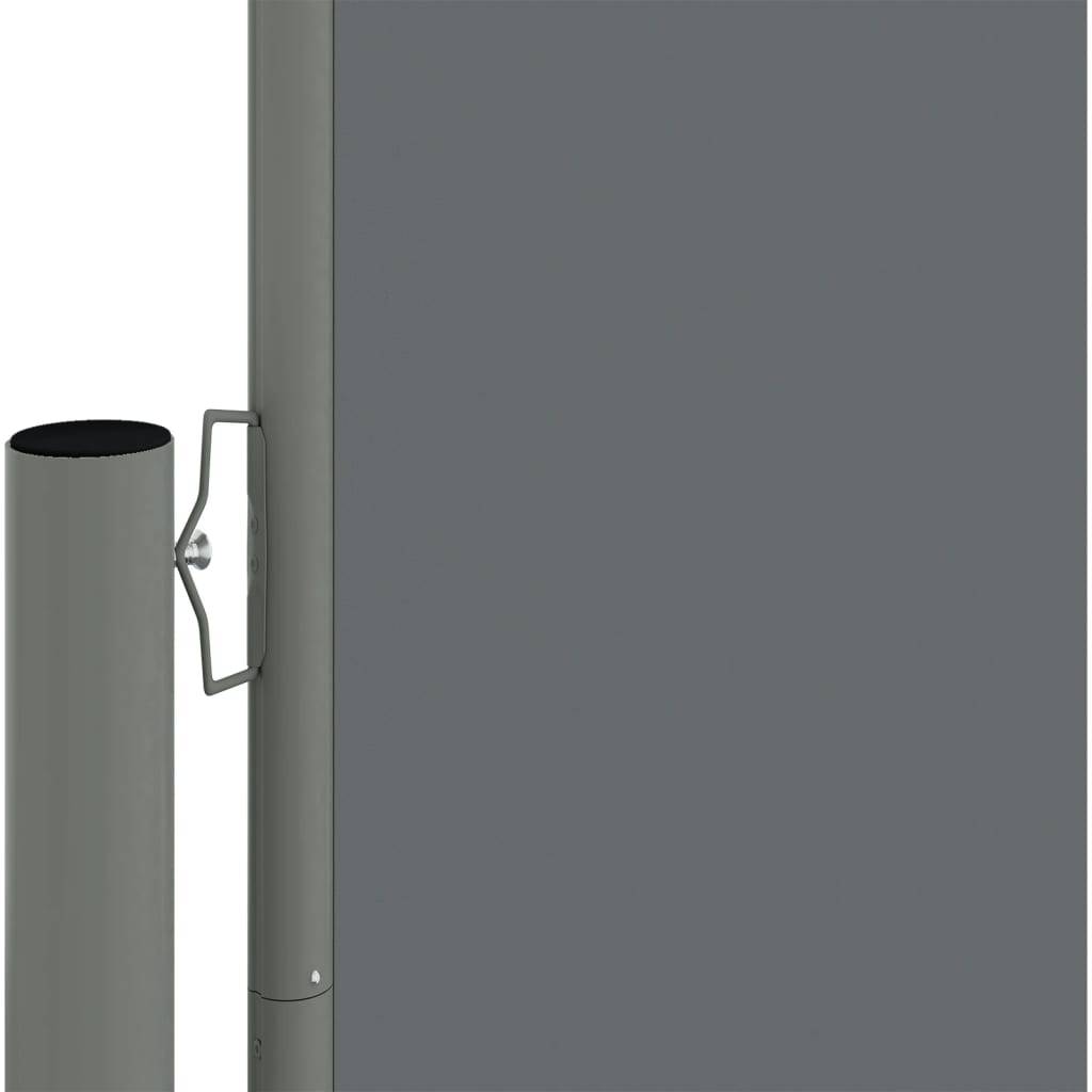 Helloshop26 - Auvent paravent store brise-vue latéral rétractable de patio jardin terrasse balcon protection visuelle écran 200 x 1200 cm anthracite - Imagen 2