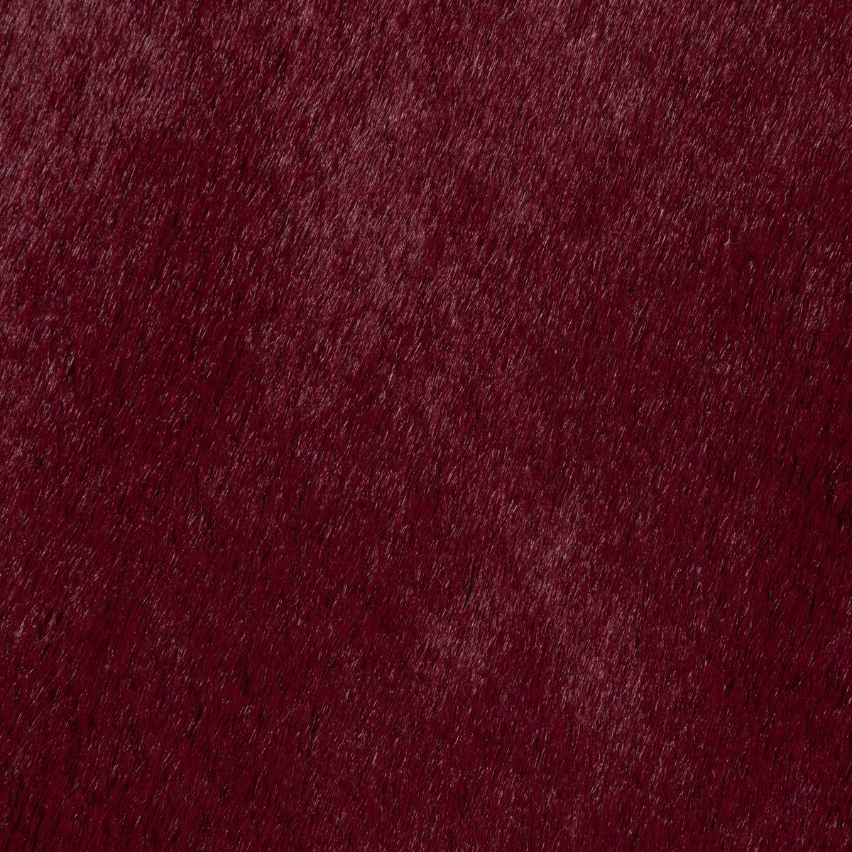 Atmosphera - Tapis décoratif rond fourrure Rouge Rubis extra doux D 118 cm - Imagen 2