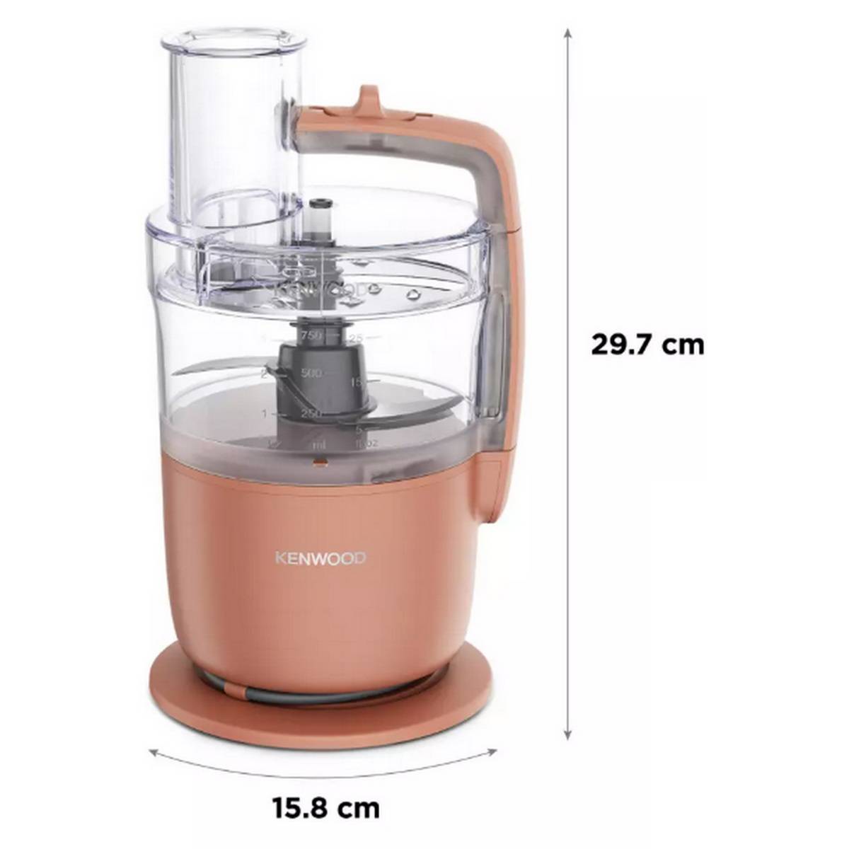 Mini hachoir multifonction 1.3l 650w pêche FDP22.130RD Kenwood - Image 4