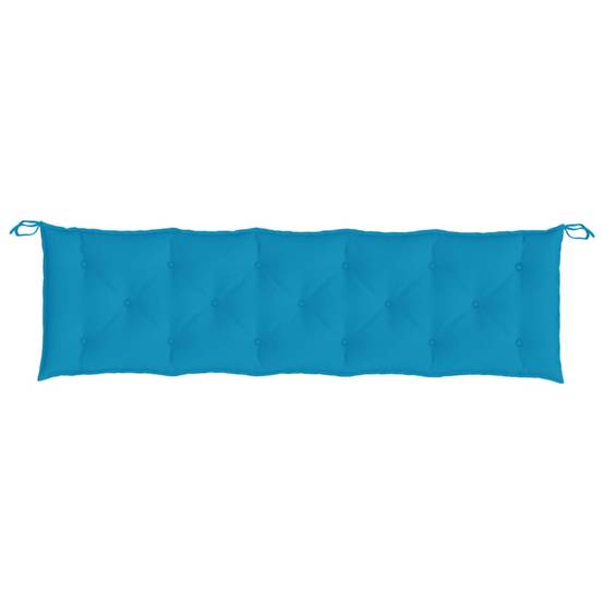 Coussin de banc de jardin bleu clair 180x50x7 cm tissu oxford P110 - Image 4