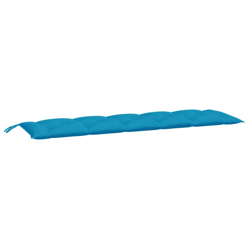Coussin de banc de jardin bleu clair 180x50x7 cm tissu oxford P110 - Image 1
