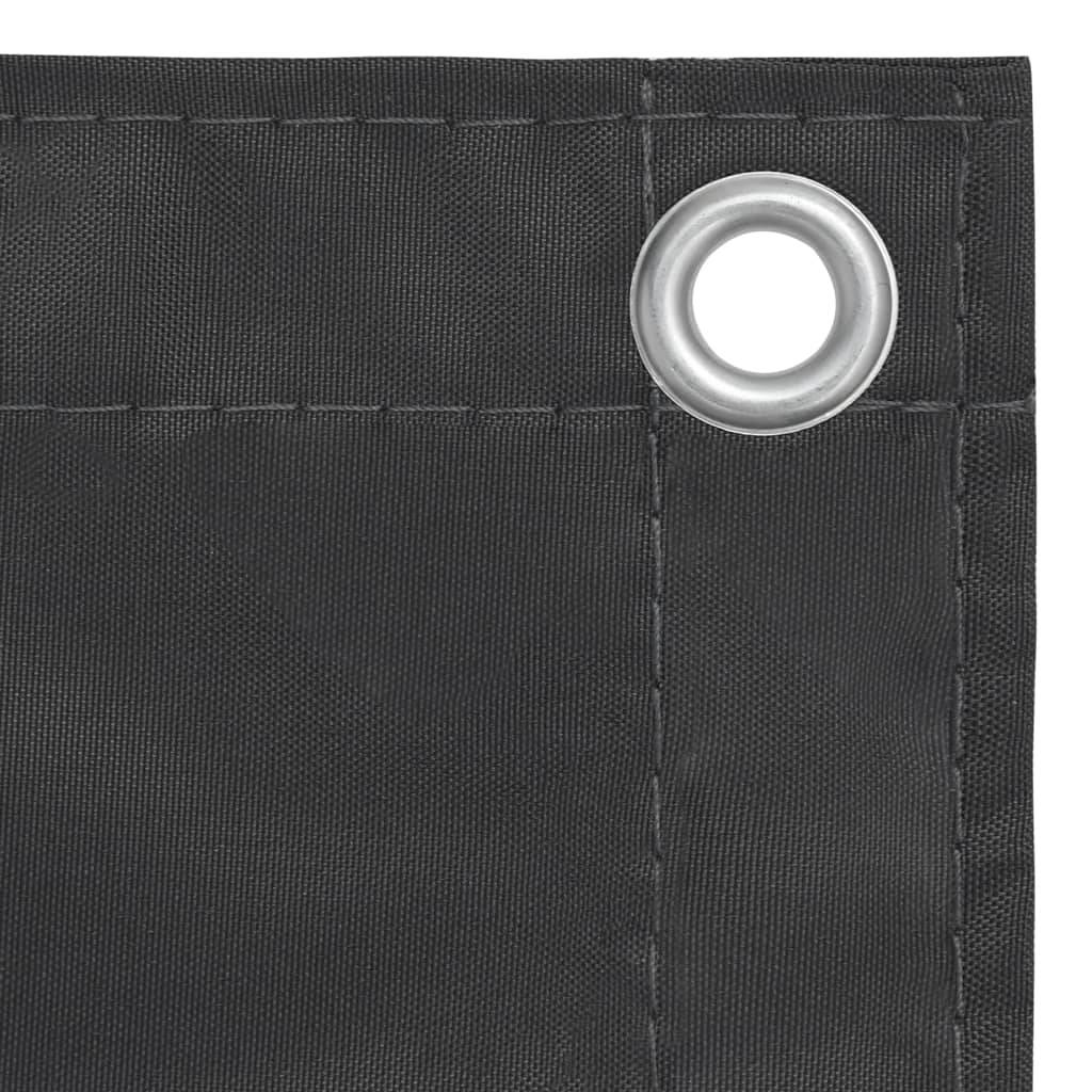 Helloshop26 - Écran de balcon brise pare vue protection confidentialité 120 x 500 cm tissu oxford anthracite - Imagen 2