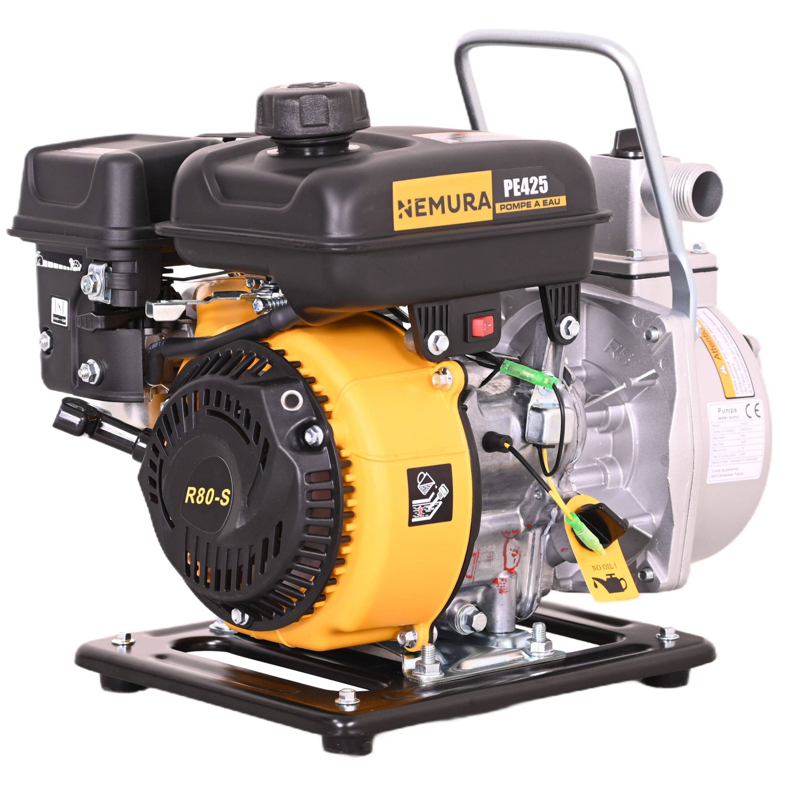 Nemura - Pompe à Eau Thermique Nemura 4 temps 79cm3 - Débit 8 m3/h - Raccord de 25mm