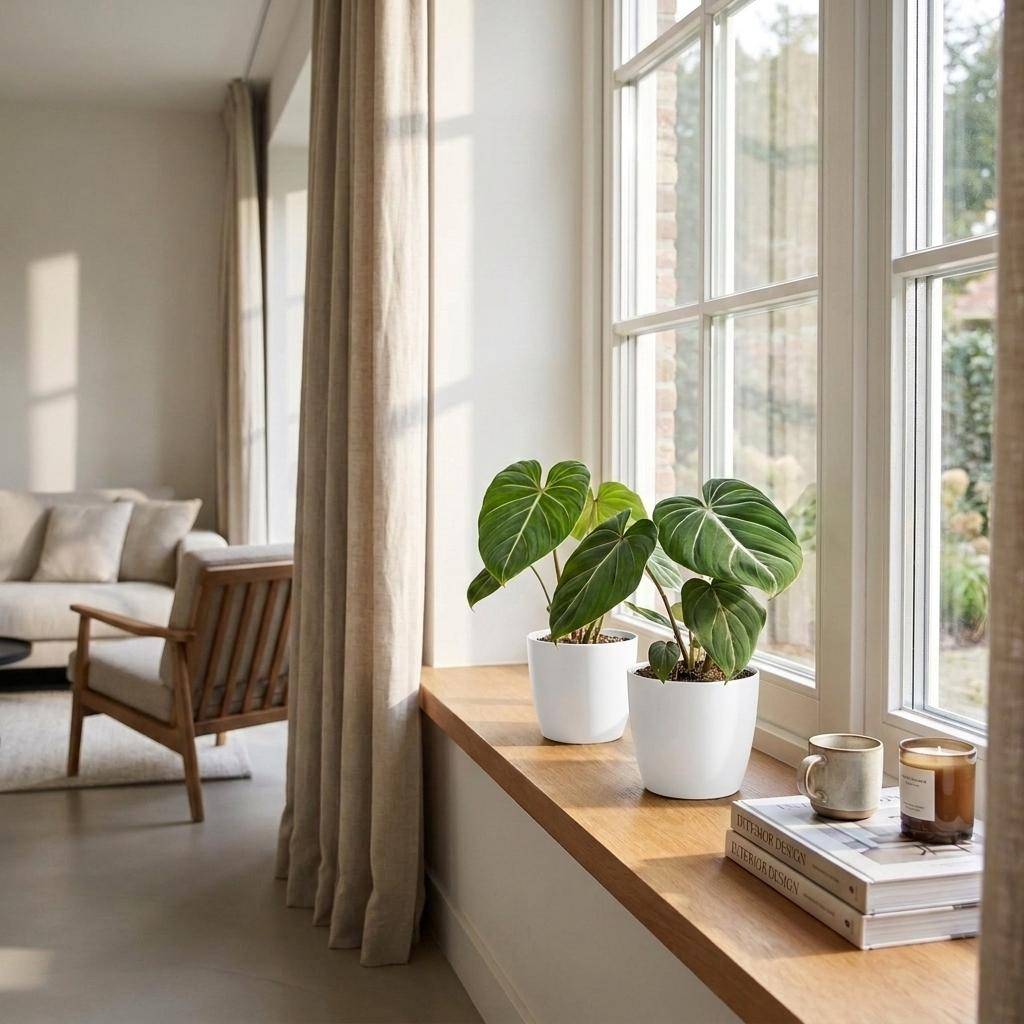 Philodendron Gloriosum - Pot de 12cm - 2 plantes - Blanc - Plantes d'intérieur - Image 3