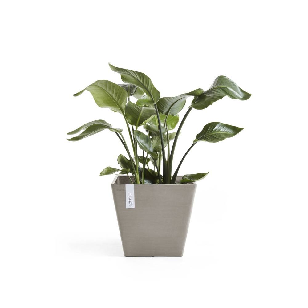 Ecopots - Pot Carré Rotterdam 40 Taupe - 40 x 40 x H. 35 cm - 37,6 L ECOPOTS - Imagen 2