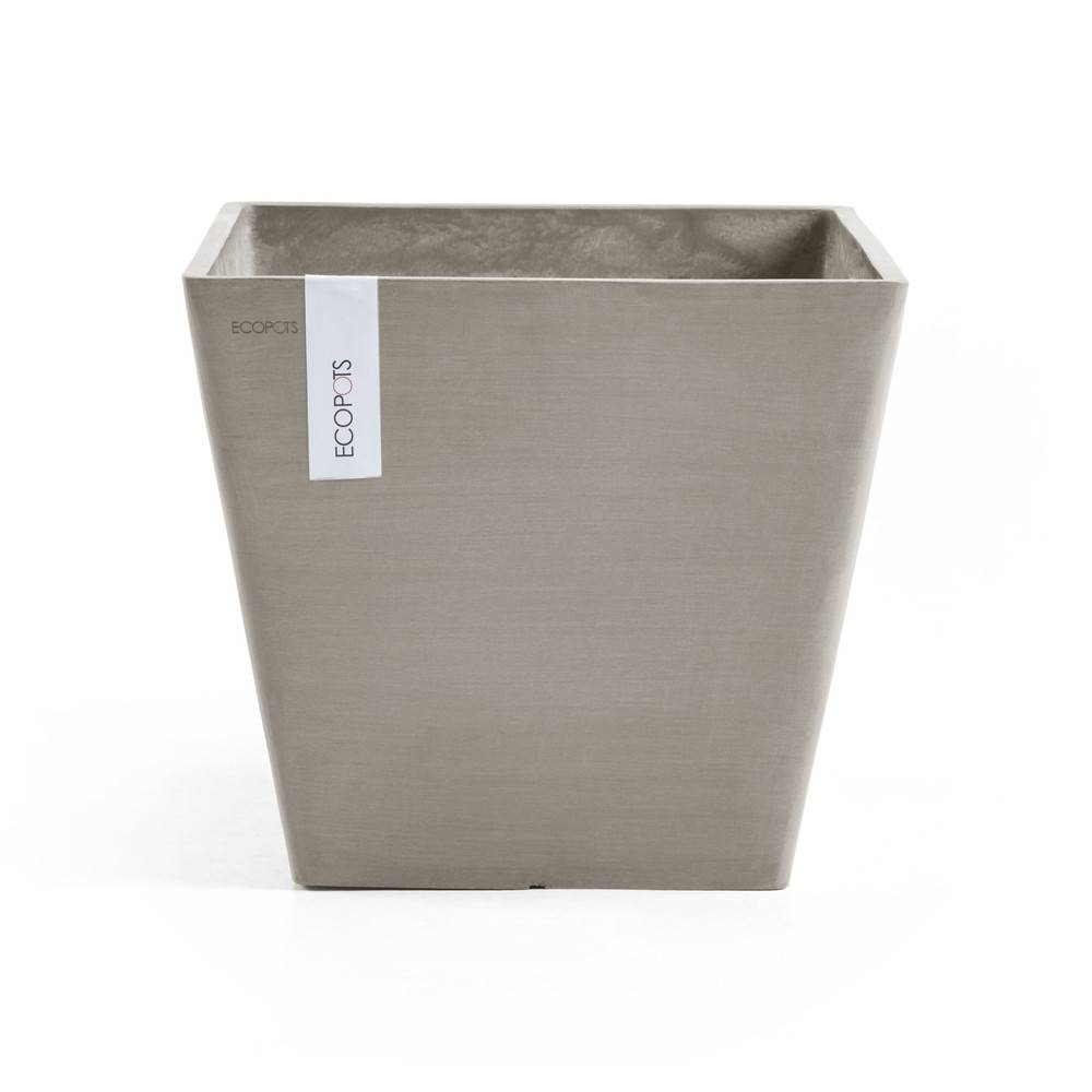 Ecopots - Pot Carré Rotterdam 40 Taupe - 40 x 40 x H. 35 cm - 37,6 L ECOPOTS - Imagen 1